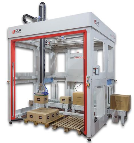 Paletizador e despaletizador para sacos - CUBE 1000TD 2700 - CAST AUTOMATION SL - para garrafas / para encomendas / para tampas