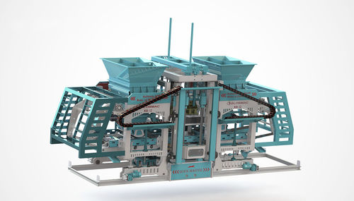 Máquina de blocos de concreto - KB 12 - GLOBMAC Global Block Machines