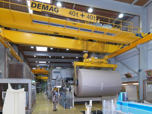 Balancim para bobinas - Nordgreif GmbH - travessa / industrial / vertical