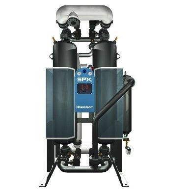 Secador de ar comprimido por adsorção com recuperação do calor de compressão - HCD series - HANKISON - de dois estágios / compacto