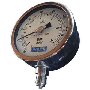Manômetro absoluto - Huber Instrumente - analógico / com rosca / com tubo de Bourdon