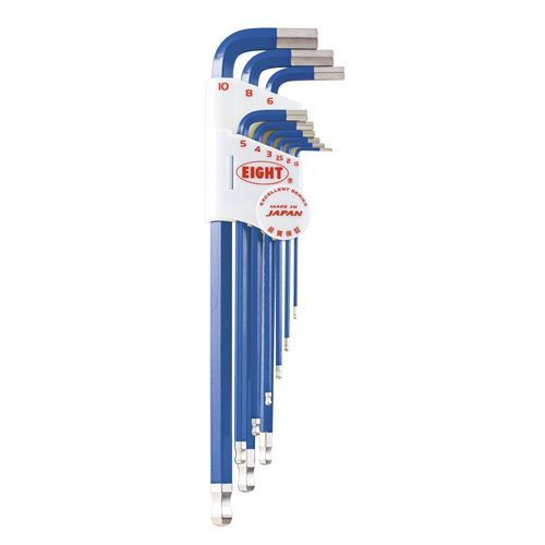 Chave Allen em L - TLC-S9NBL - Eight Tool - de cabeça sextavada / kit / de ponta cônica