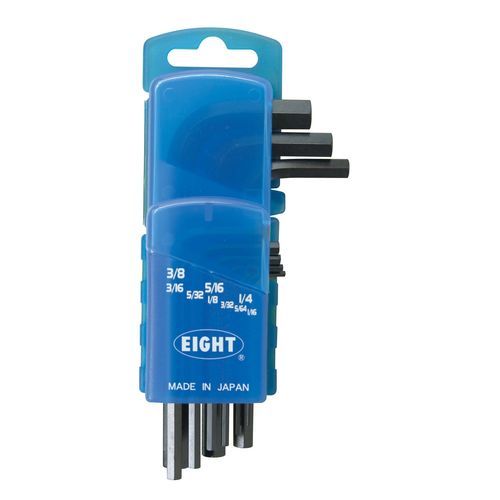 Chave Allen em L - 001-9ZD - Eight Tool - de cabeça sextavada / kit