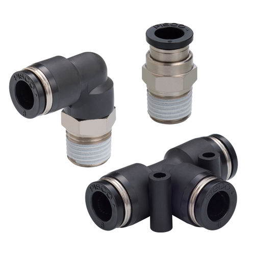 Conexão convencional - P Series - NIHON PISCO CO., Ltd. - pneumática / push-in / tipo T