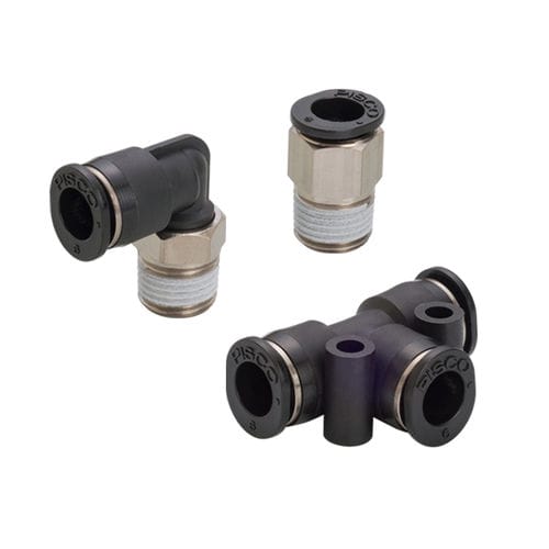 Conexão miniatura - P series - NIHON PISCO CO., Ltd. - pneumática / push-in / em T