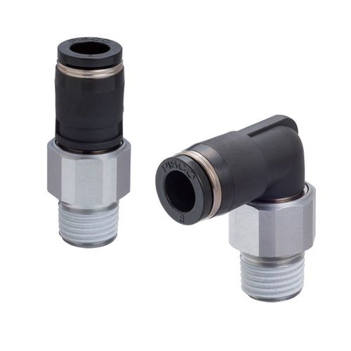 Conexão pneumática - R series - NIHON PISCO CO., Ltd. - de roscar / push-in / cotovelo