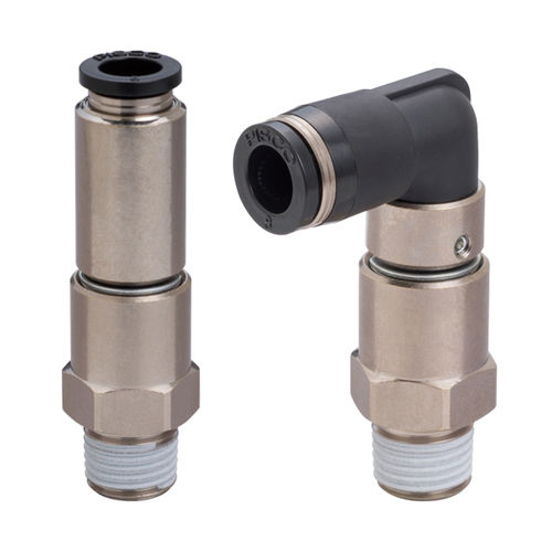 Conexão pneumática - RH series - NIHON PISCO CO., Ltd. - de roscar / push-in / tipo direito