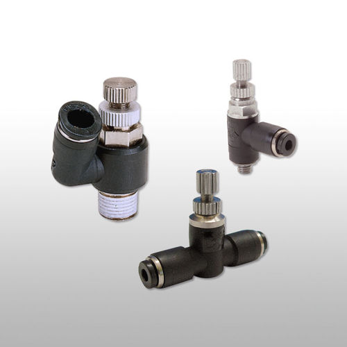 Válvula reguladora de fluxo - JS series - NIHON PISCO CO., Ltd. - de agulha / manual / pneumática