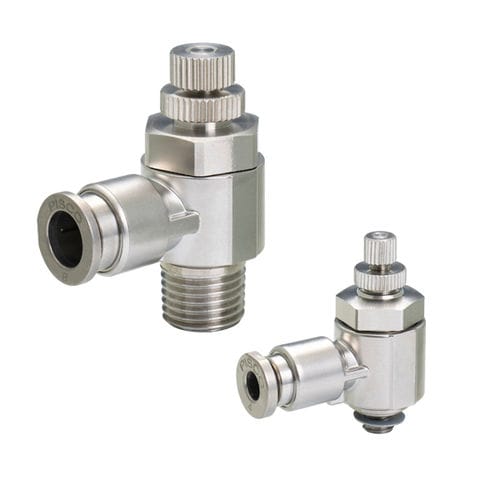 Válvula reguladora de fluxo - SSJS series - NIHON PISCO CO., Ltd. - de agulha / com volante / para ar