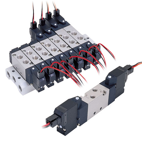 Válvula solenoide de ação indireta - SVB series - NIHON PISCO CO., Ltd. - de 5 vias / para ar / BSP 1/8