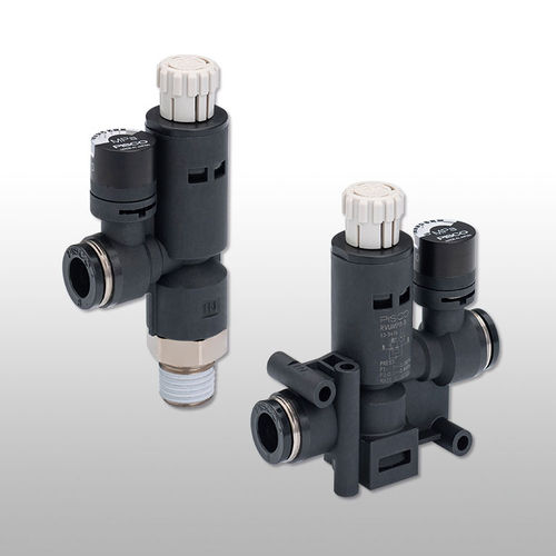 Válvula push-to-lock - RV series - NIHON PISCO CO., Ltd. - manual / reguladora de fluxo / para ar