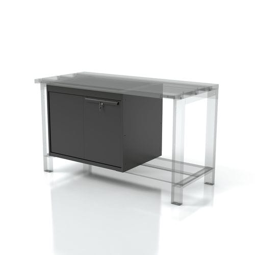 Armário de acondicionamento - AR-FL057.01 - FLECTA - para montagem embaixo de bancada / com 2 portas / de caixas