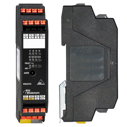 Módulo E/S digital - BWU2783 - Bihl+Wiedemann GmbH - AS-i / com 4 entradas digitais / com 4 saídas digitais