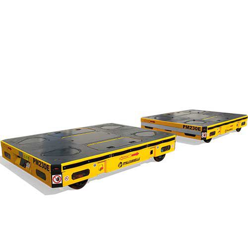 Carro de transferência motorizado a bateria - P230E - Italcarrelli - com 2 eixos / modular / bidirecional