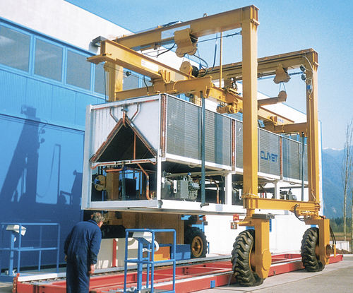 Guindaste de pórtico móvel - Mobilift 20 - Eden Tech Srl - para contêineres / para canteiros de construções pré-fabricadas / de soldagem