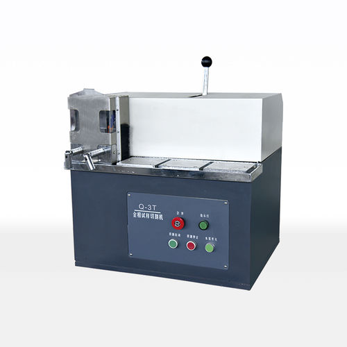 Máquina de corte com faca rotativa - Q-3T  - Laizhou Lailuote Test Instrument Co., Ltd. - para metais / de tubos / de amostras