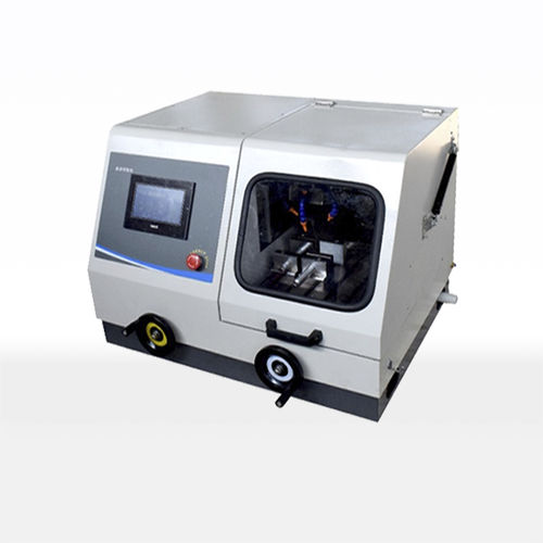 Máquina de corte com faca rotativa - Q-80Z - Laizhou Lailuote Test Instrument Co., Ltd. - para metais / de amostras / para metalografia