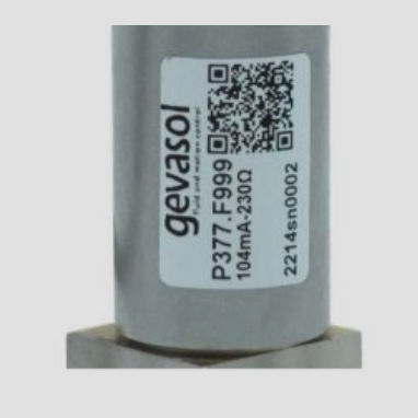 Válvula solenoide para alta pressão - P377HP - GEVASOL - de ação direta / de 2 vias / normalmente fechada