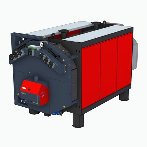 Caldeira de água quente - Everclean PK250 - Pelltech - a pellets / flamotubular / vertical