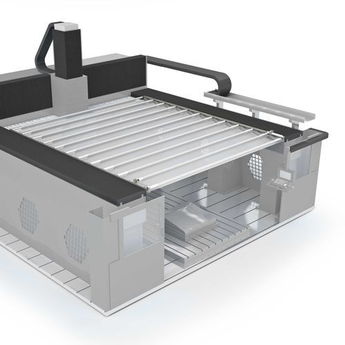 Proteção para parte superior de máquina para centro de usinagem - WAVE COVER - PEI srl - modular