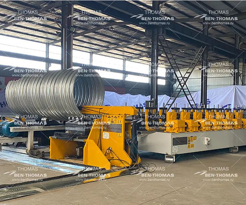 Linha de produção de perfis - Thomas Machinery Manufacturing Co. Ltd. - de tubos espirais / automática / para construção civil