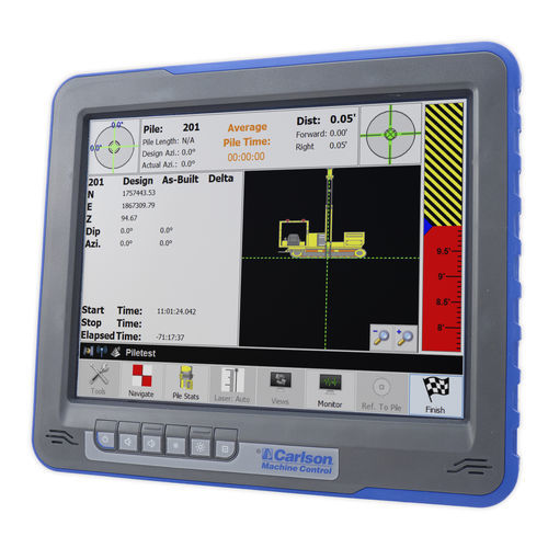Terminal de comando com touch screen - PDGRADE - Carlson Software - móvel / LCD / de controle