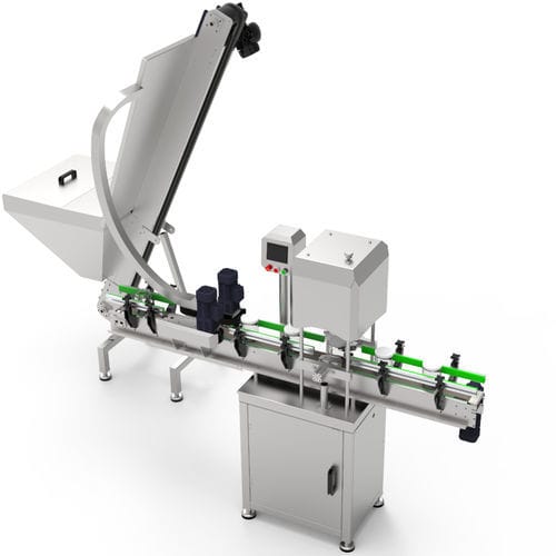 Tampadora linear - FAC-150 - Fillpack Group - totalmente automática / semiautomática / para cápsulas de rosca