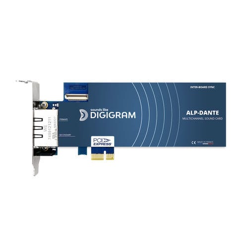 Placa de som PCI Express - ALP-DANTE - DIGIGRAM - extrafina