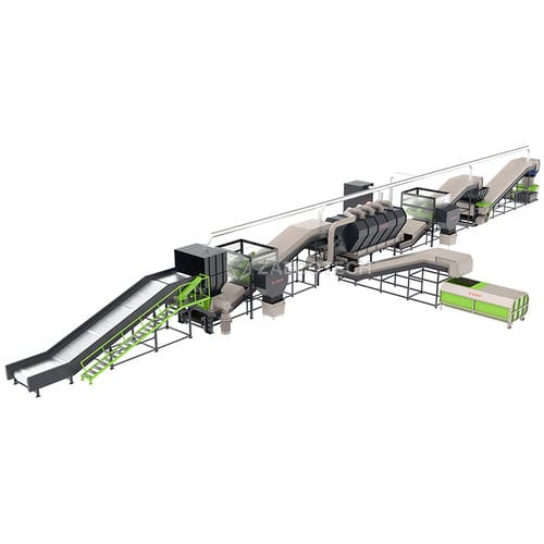Estação de tratamento de resíduos de plástico - Paper Mill Waste/Pulper Ropes/Ragger Wire - ZhengZhou ZA ECOTECH Co.,Ltd - industriais / sólidos urbanos / automática