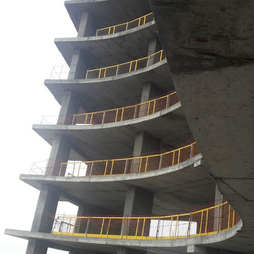 Guarda-corpo galvanizado - ASYAPI scaffolding - em aço revestido a pó / em tela
