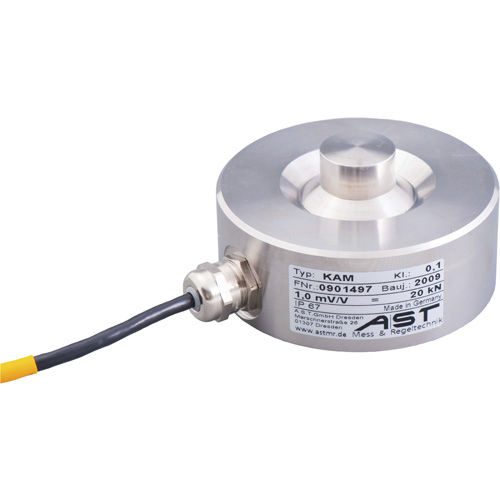 Sensor de força de compressão - KAM - AST - Angewandte System Technik GmbH - de pequenas dimensões / com proteção para sobrecargas / em aço inoxidável
