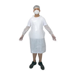 Avental descartável - Hefei HaoXin Protective Technology Co., Ltd. - de trabalho / em polietileno / para uso médico