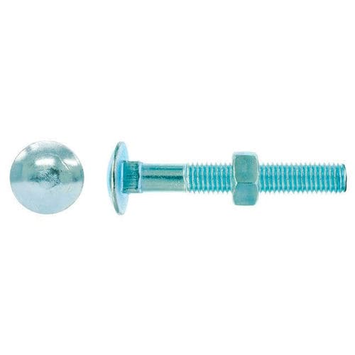 Parafuso de porca de cabeça abaulada - 603/934 ZN - Chavesbao - em aço zincado / parafuso francês