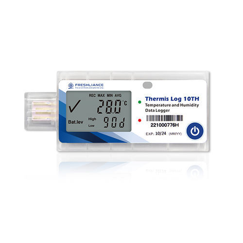 Registrador de dados de temperatura e umidade - Thermis Log 10TH - Zhengzhou Freshliance Electronics Corp.,Ltd - USB / NTC / com display LCD