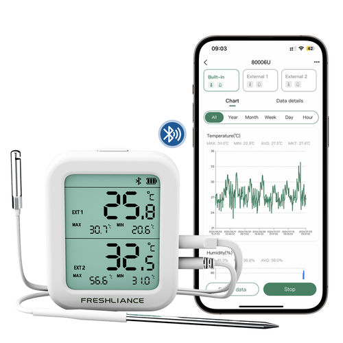 Registrador de dados de temperatura e umidade - BlueTag TH30 series - Zhengzhou Freshliance Electronics Corp.,Ltd - sem fio / bluetooth / em linha