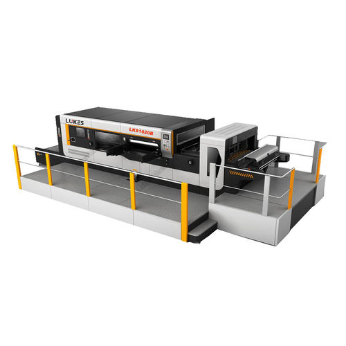 Máquina de corte com saca-bocados - LKS1450B - Shandong Lukes Machinery Co., Ltd. - para placas / para aplicações industriais / com mesa plana