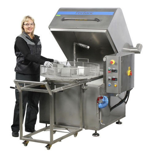 Máquina de limpeza de água - Spintec - Finnsonic - por aspersão / com abertura superior / com cesto