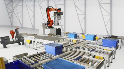 Armazém semiautomático vertical - Soft Robot Tech Co.,Ltd - para placas de granito / para placas de pedra / de placas de mármore