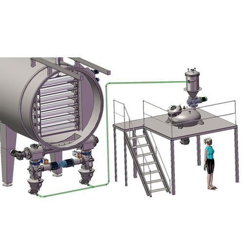 Secador a vácuo - BVD - Wenzhou Jinbang Light Ind Machinery Co., Ltd - por pulverização / de vapor superaquecido / contínuo