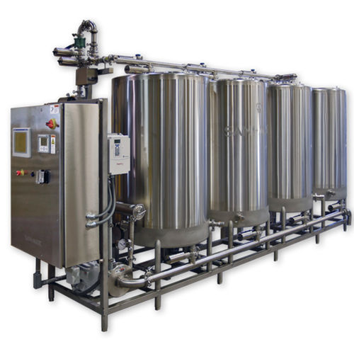 Unidade de limpeza CIP para a indústria alimentícia - Wenzhou Jinbang Light Ind Machinery Co., Ltd - em aço inoxidável