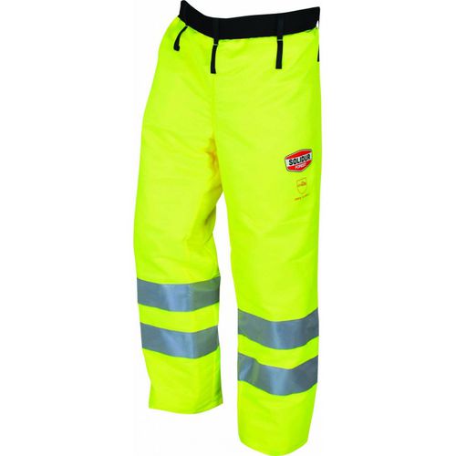 Calça de trabalho - GLOW - Solidur - de alta visibilidade / resistente a cortes / em poliéster