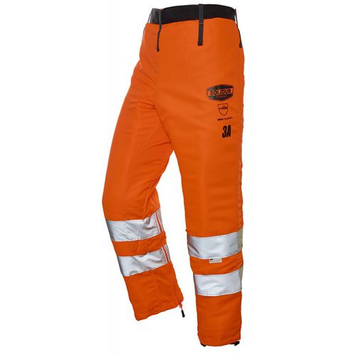 Calça de trabalho - GLOW - Solidur - de alta visibilidade / em poliéster / amarela