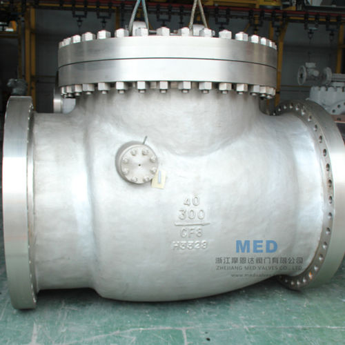Válvula de retenção de portinhola - China MED Valve Co., Ltd. - para água / flangeada / para a indústria química
