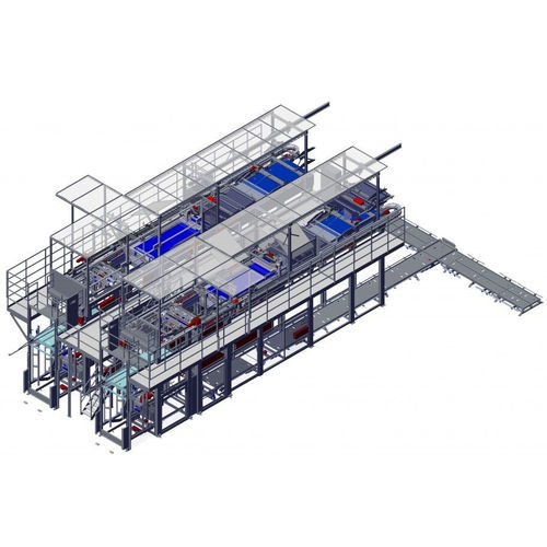 Paletizador camada por camada - LPZ - NSM MAGNETTECHNIK GmbH - para a indústria de alimentos e bebidas / para produtos químicos / para latas vazias