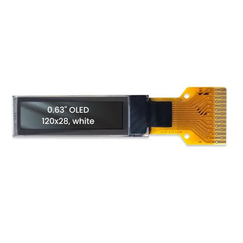 Módulo de visualização OLED - TOX063TSWIG02 - TAILOR PIXELS TECHNOLOGY CO., LTD. - monocromático / 120 x 28 / 0,63"