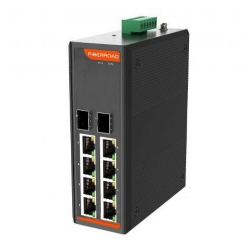 Switch de rede não gerenciável - Fiberroad Technology - 8 portas / 8 portas / Gigabit Ethernet
