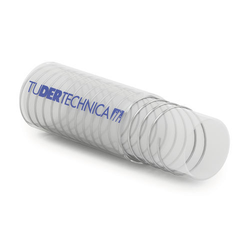 Mangueira para produtos químicos - TUSIL® VIEW - TUDERTECHNICA - TUBIGOMMA DEREGIBUS SRL - para produtos alimentares / em silicone / de sucção