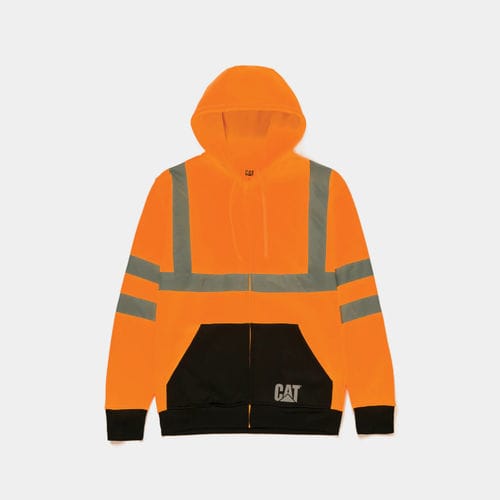 Blusa de moletom sem capuz de trabalho - 1910127 series - Caterpillar workwear - de alta visibilidade / em poliéster / para construção