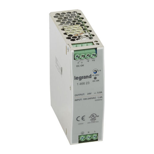 Fonte de alimentação elétrica para trilho DIN - 1 466 23 - Legrand - CA/CC / estabilizada / chaveada