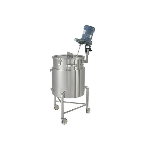 Tanque em aço inoxidável - KTTK-J-L series - MONOVATE Co., Ltd. - cilíndrico / móvel / de armazenamento